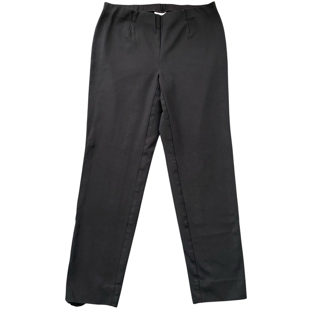 J. Jill Ponte Slim Leg Pants Size S Black Pull On Minimalist Everyday Old Money